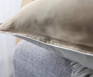 Sarung bantal rumah <span class=keywords><strong>Satin</strong></span> sutra kualitas tinggi 100% dengan ritsleting sarung bantal sisi tunggal warna Solid kustom pola murni - Product Image 3