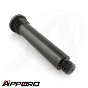 APPORO CNC Turning Lathe Part Manufacturer Alloy Steel 4340 Heat Treatment Black Oxide Tension Shaft Roller Pin