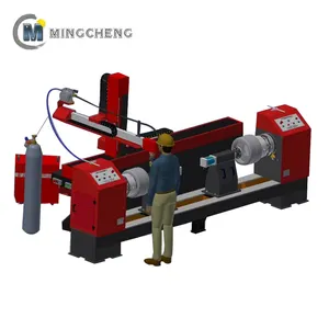 Máquina de solda automática de aço inoxidável, dobrável, máquina de solda automática circular dupla