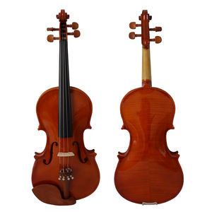 Aiersi-violín laminado para principiantes, instrumento de cuerda de arco hecho a mano, color rojo y marrón, a <span class=keywords><strong>precio</strong></span> de fábrica, venta al por mayor - Product Image 1