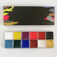 Không Độc Hại Nhãn Hiệu Riêng Body Face Paint 12 Colors Mặt Sơn Kit Cho Trẻ Em Đảng Art