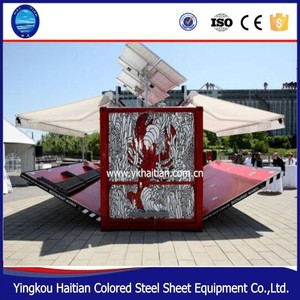 Prefabricadas China Anti óxido moderno <span class=keywords><strong>Modu</strong></span> pequeño kiosco Bar tiendas cabinas Club tiendas contenedor Casa de café Café público habitación - Product Image 6