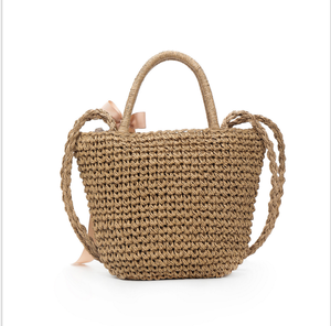 Holt Sales Custom <span class=keywords><strong>Online</strong></span> Shopping Tote Bag Butterfly Knot Lady's Shoulder Bag Bolso de mano con forro de poliéster de estilo natural - Product Image 3
