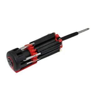 8 in 1 Multi function Portable Screwdriver With 6 LED Lights