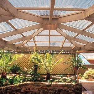Hiện đại 4x8 trang trí Polycarbonate nhà kính nhà kính mái Tấm UV bảo vệ rõ ràng màu trắng màu - Product Image 2