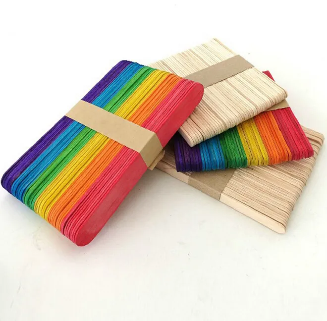 Jumpo-palos de colores para manualidades de madera, ideales para construir estructuras, esculturas, collares y muchos otros proyectos creativos