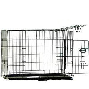 Fabricant professionnel chinois de cages pour animaux de compagnie, <span class=keywords><strong>cage</strong></span> pliable pour chien à 2 portes, cages portables pour animaux de compagnie, clôture pour chien durable de haute qualité - Product Image 1