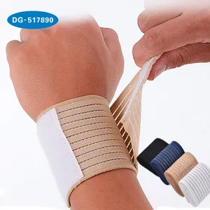 Palm Wrap Hand Brace Support Elastic Wrist Sleeve Band、Gym Sports Training Guard