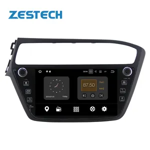 Zetstech Sistem Android 9.0 2018 untuk Hyundai I20 Mobil Radio 1024*600 Layar Kapasitif GPS WIFI