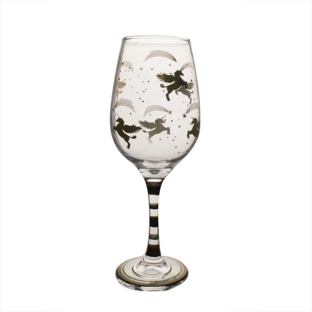 Machine Made Wholesale Cheap stemmed wine glass with customized logo