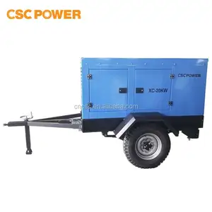 Generator trailer 100kva, generator trailer seluler generator diesel super senyap dengan trailer 100kva