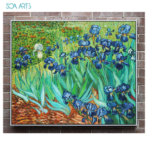 Reproducción de la Pintura al Óleo Famosa de la Noche Estrellada de <span class=keywords><strong>Van</strong></span> <span class=keywords><strong>Gogh</strong></span>, Hecha a Mano en China, Arte de Pared en Lienzo, Decoración de Hotel, Obra de Arte para el Hogar - Product Image 6