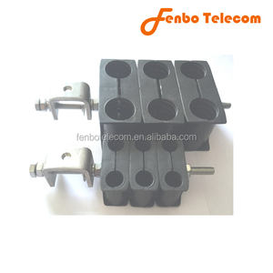 Abrazadera de alimentador de doble tipo para <span class=keywords><strong>cable</strong></span> RG7, con 6 agujeros Abrazadera de alimentador <span class=keywords><strong>DUAL</strong></span>, 6 vías - Product Image 2