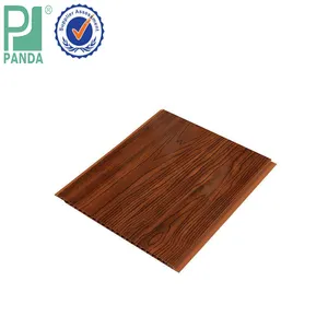 Carreaux en PVC en bois brillant de haute qualité, fournitures de plafond en PVC à 150 °