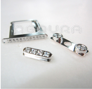 Chine usine or bouton pour iphone4s avec diamant, Boutons d'or - Product Image 5