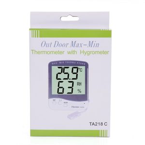 Thermomètre numérique d'intérieur/extérieure de haute précision, thermomètre hygromètre numérique Max-Min, Station météo 0 ~ + 60C, TA218C - Product Image 6
