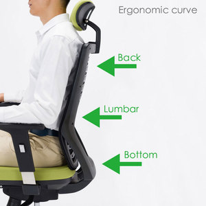 <span class=keywords><strong>Herman</strong></span> <span class=keywords><strong>miller</strong></span> ergonómico alto <span class=keywords><strong>Silla</strong></span> de <span class=keywords><strong>escritorio</strong></span> para oficina con reposacabezas - Product Image 2