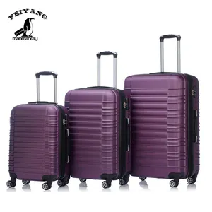 Factory Price 20" 24" 28" 3 pieces ABS Trolley Suitcase Travel Luggage Sets Maletas de Viaje