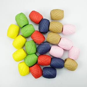 방수 크리스마스 금속 황금 친환경 종이 라피아 원사 리본 로프 포장 또는 장식 또는 DIY - Product Image 4