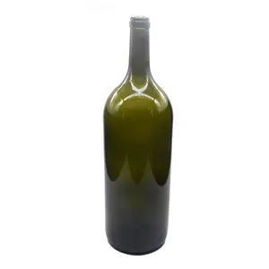 Botellas de vino de vidrio Burdeos reciclables, 6L, 5L, 3L, Alcohol, para elaboración casera, una grande