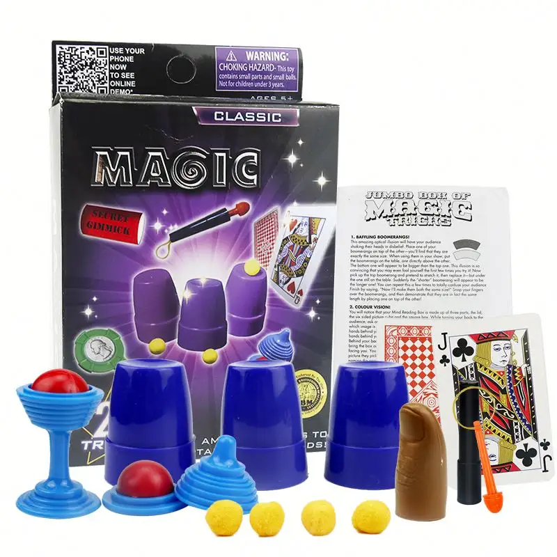 Kit de magie intéressant, articles pour apprendre des tours de magie, faciles à apprendre, ensemble cadeau, nouvelle collection