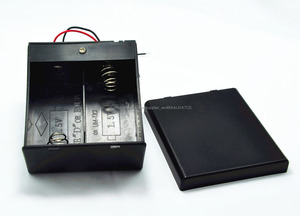 2 x D pil Kutusu Kasa tutucu slayt Kapak ile & on/off anahtarı <span class=keywords><strong>3</strong></span> V için - Product Image 3
