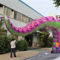 Décoration Géante Gonflable de Tentacule de Poulpe et Calmar 3m avec Pompe à Air Électrique 8-10ft, Couleur Personnalisable