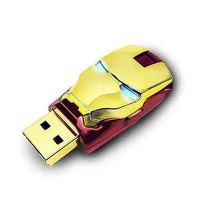 금속 철 남자 가면 usb 섬광 드라이브, usb 지팡이 부피 싼 4g/8g