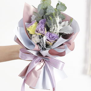 Nuevo diseño letras en inglés de regalo colorido flores de la cinta de embalaje decoración florista <span class=keywords><strong>ramo</strong></span> lazos Multi colores - Product Image 3