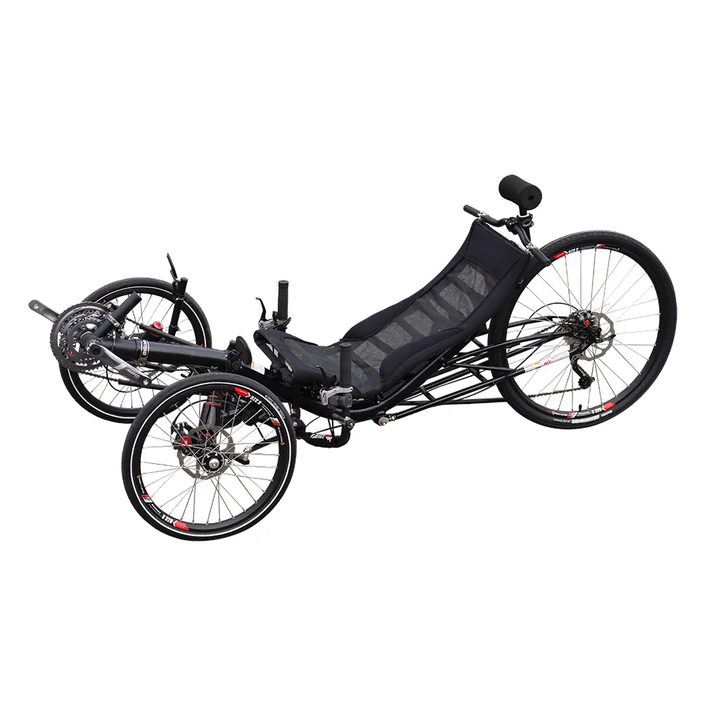 ตัวหยุดการเดินทางสำหรับผู้ใหญ่27ความเร็ว,รถสามล้อออกกำลังกาย Recumbent Trike