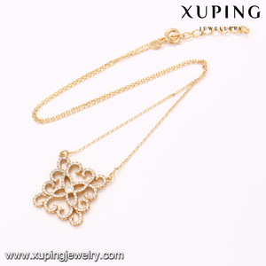 <span class=keywords><strong>41910</strong></span> joyería de moda xuping níquel magnético 18 K oro colgante cuadrado collar al por mayor de China - Product Image 5
