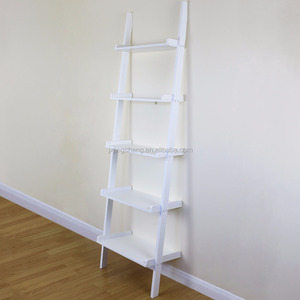 5 Tier Display <strong>Shelving</strong> Stand <strong>Wall</strong> Rack Storage Unit <strong>Ladder</strong> Book Shelf - Product Image 5