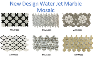 Tuiles de mosaïque hexagonales en marbre bleu moderne, épaisseur 10 mm, design parquet pour murs intérieurs et villas, pour piscines - Product Image 6