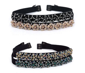 <span class=keywords><strong>Ceinture</strong></span> élastique robe mode cristal mariage <span class=keywords><strong>mariée</strong></span> femmes strass <span class=keywords><strong>ceinture</strong></span> - Product Image 1