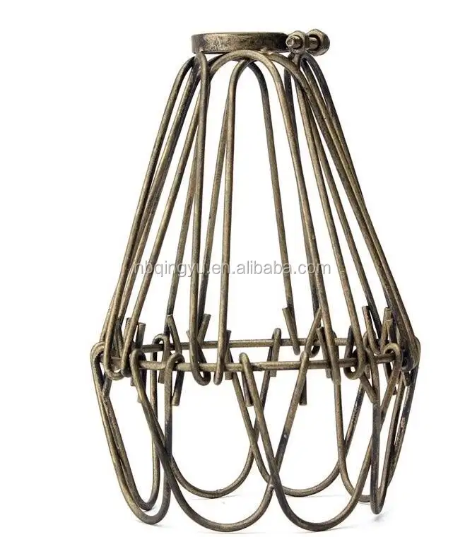 Del pendente lampadina della lampada ombra retro coperture della lampada gabbia di filo per la lampada industriale