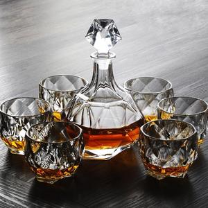 7-Piece Everest Whiskey <strong>Decanter</strong> Set Scotch <strong>Decanter</strong> with Stopper Elegant Dishwasher Safe Glass Set - Product Image 1
