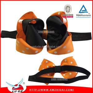 2016 al por mayor Holloween Lude cinta grosgrain arcos de pelo - Product Image 3