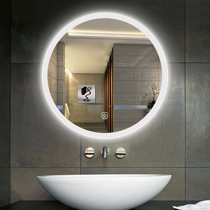 Chorro de arena <span class=keywords><strong>borde</strong></span> Baño led iluminado <span class=keywords><strong>espejo</strong></span> defogger redondo baño <span class=keywords><strong>espejo</strong></span> de led - Product Image 3