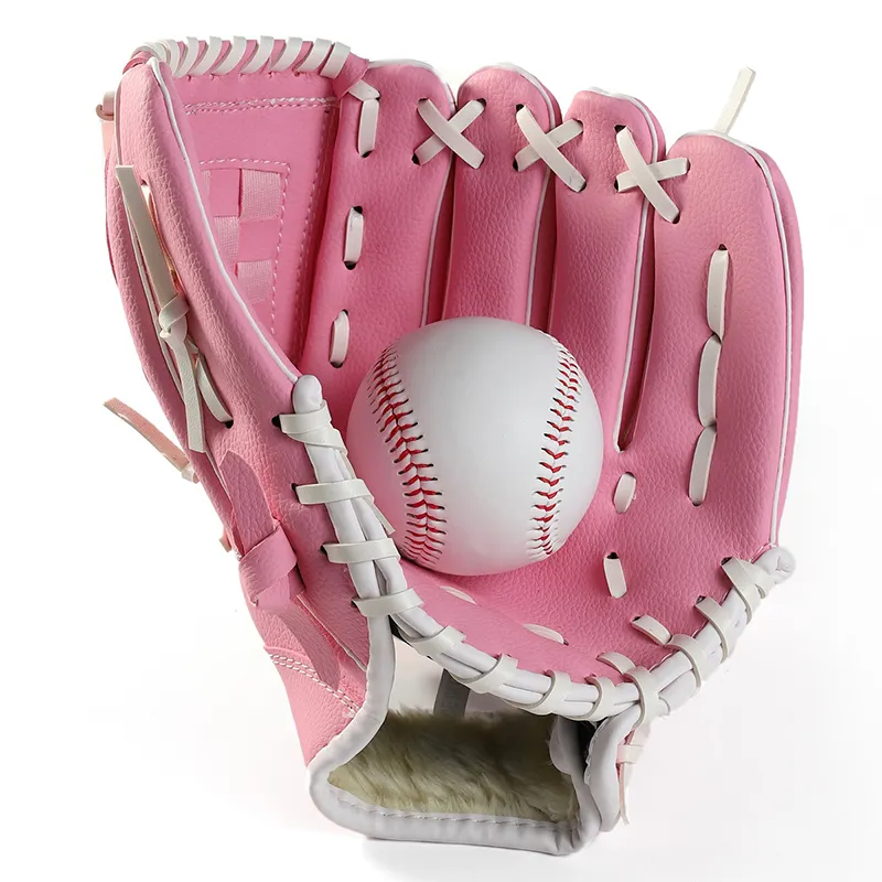 Commercio all'ingrosso DELL'UNITÀ di ELABORAZIONE dei capretti guanti da baseball 3 colori delle donne degli uomini di guanti di softball