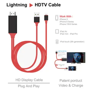 Ánh Sáng Ning HDMI 1080P HD AV Cable Đối Với iPhone X/8/7/6/6S/6 Cộng Với/6S Cộng Với/5/5S