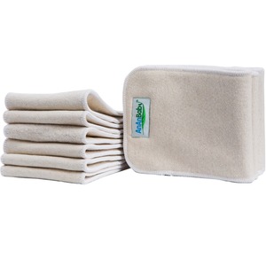 Ananbaby pañales soaker ecológica natural bebé algodón cáñamo inserciones pañales - Product Image 3