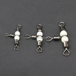 Connecteur pivotant de ligne croisée matériel de pêche, matériel de pêche, 3 voies, plate-forme à perles scintillantes en <span class=keywords><strong>T</strong></span> - Product Image 4