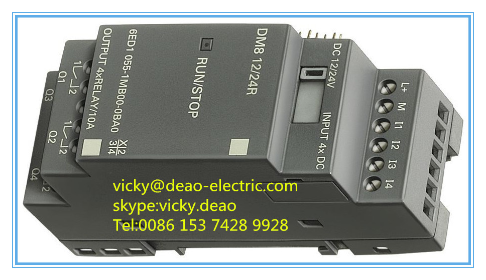 Siemens 6ED1055-1MD00-0BA2 LOGO! AM2 RTD Expansion Module 12-24V DC For PLC Control Systems, Temperature Input
