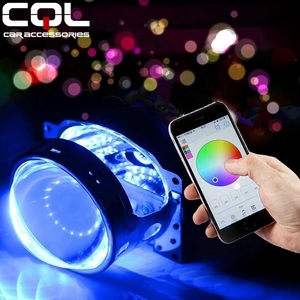 자동차 <span class=keywords><strong>Bixenon</strong></span> 프로젝터용 CQL 12V RGB 악마 눈, 2.5 ''3.0'' 슈퍼 브라이트 엔젤 아이 - Product Image 1