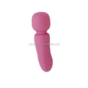 Vibrator Seks Mini AV, Pemijat Peluru Silikon Portabel Vibrator untuk Wanita