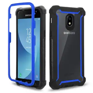 Air Bag 3 In 1 Casing Penutup Kasar Tahan Benturan Hibrida untuk Samsung Galaxy J7 2018 J3 2018