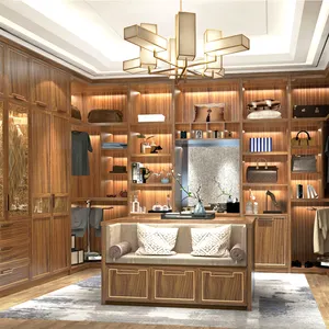 Poignées de <span class=keywords><strong>porte</strong></span> en bois pour chambre à coucher moderne, <span class=keywords><strong>placard</strong></span> mural au design style européen - Product Image 1