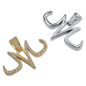 สร้อยคอฮิปฮอปมังกร Majin Buu,ลายสักเครื่องหมาย M จี้ Mirco Pave CZ แหวนเพชรปลอมสำหรับเป็นของขวัญเครื่องประดับสำหรับผู้ชายและผู้หญิง - Product Image 2