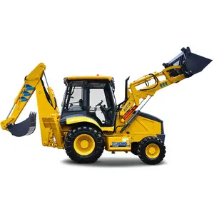 XCMG XC870K XT870 Pemuat Depan Mini XCMG XC870K/XT870 Suku Cadang Pemuat Backhoe Mini Bekas Mesin Cummins 2180Mm 4400Mm 5471Mm