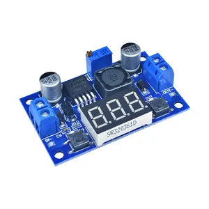 Buck — Module de convertisseur de puissance, 4.0 à 40V DC à 1.25-37V, 2a, régulateur de tension réglable avec voltmètre LED, LM2596